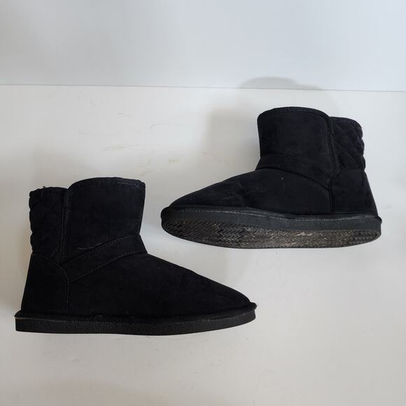 Arizona Black Size 8 Faux Fur Booties - Picture 3 of 6